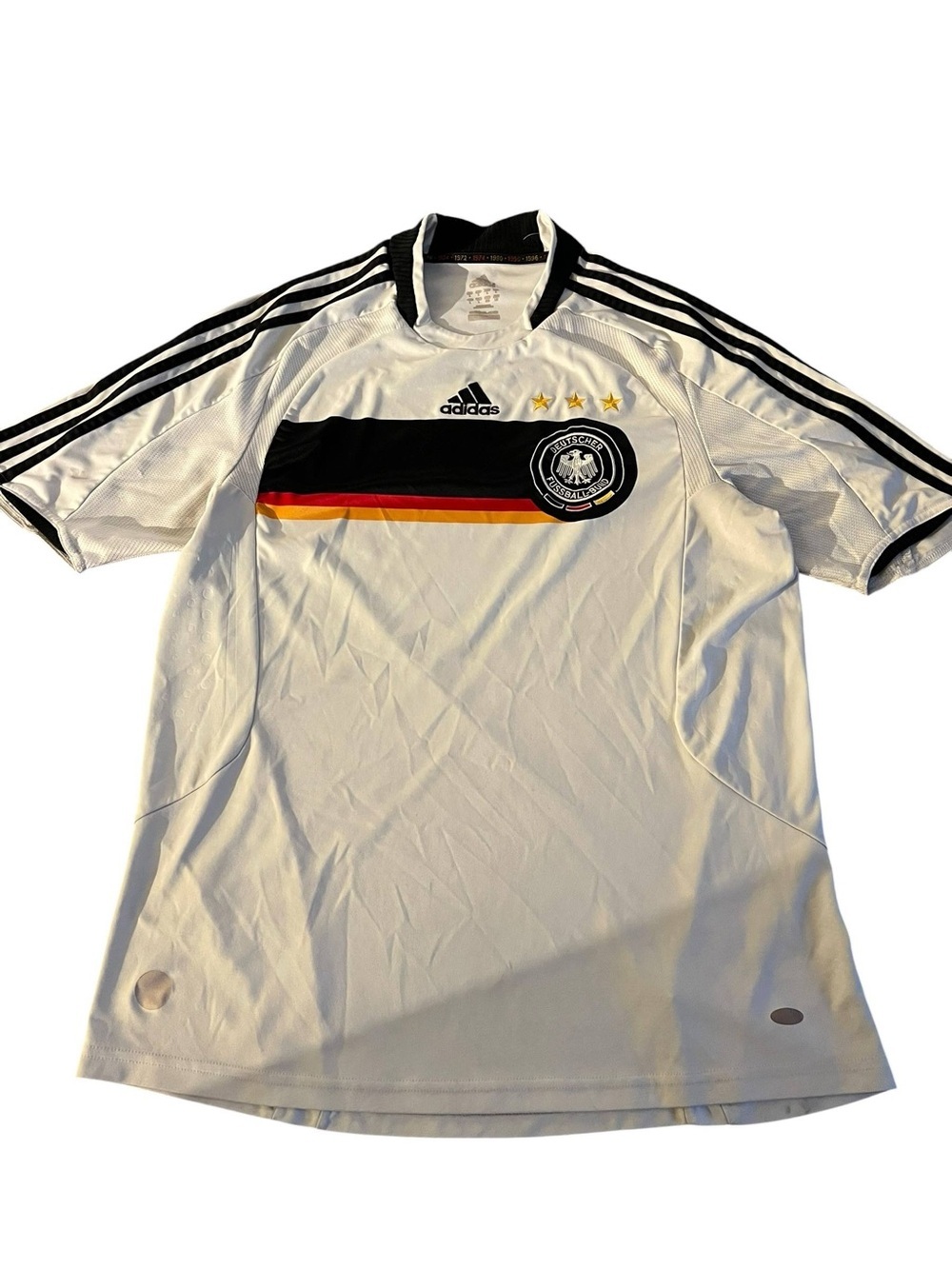 Adidas Men’s White Germany National Team Soccer Jersey L Size (150)